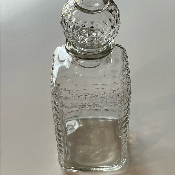 VTG Owens-Illinois Glass Company glass decanter, round intricate stopper - Picture 13 of 14